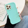 بدلة مواد نمط الموجة Instagram قادرة على iPhone 15 Pro Max Phone Case Skin Skin 12 Colored 14 Plus