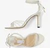 Summer Brands Designer Antia Nappa Leather Sandals Shoes Women Justerbar ankel Wrap Tie High Heels Party Wedding Bridal Dress Gladiator Sandalias Box