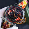 V10 New 45mm Spider RDDBEX1033 Automatic Mens Watch Orange Skeleton Dial Tourbillon PVD Black Steel Case Red Inner Orange Leather Rubber Strap Watches Hello_Watch