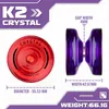 Magicyoyo Responsivo Yoyo For Kids K2 Crystal Dual Plástico Plástico Yoyo Iniciantes Substituição Não responde Rolução 240509