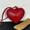 Designer Le Coeur a forma di cuore sacca rossa 3d amore amorevole spalla di moda camino da donna borse da donna di lusso classico da appuntamento da sera da sera 240515