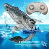 Boy Electric Remote Control Toy Simulation Dinosaur Water Toys Canglong Swim Water Spray Swinging Underwater Toy for Kids Gift 240514