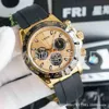 男性用の豪華な機械式時計腕時計プロの労働者ヨットデイトナスメンズメカニカルスチールベルトテープウォッチルクシースイス316U