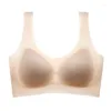 Bras Women Sling Invisible Bra Braded Brassiere Sanful Sanking Ice Silk Push Up Intimates Wireless Bralette Underwear