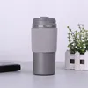 New stainless steel silica gel coffee cups vacuum insulated mugs with lid multicolors home portable 450ml tumbler outdoor cycling business gifts 17 5sq