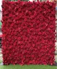Dekoratif Çiçek Çelenkleri 3D Paneller ve ROIL Yapay Duvar Düğün Dekorasyonu Sahte Kırmızı Gül Şakayolları Fonkuk Koşucuları Ho1499342