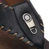 Marke Ankunft Qualität neuer hohe handgefertigte Hausschuhe Kuh echte Leder Sommerschuhe Mode Männer Strand Sandalen Flip Flops M2GD# 504 CB42