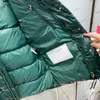 Designer Mens Winter Down Jacket Parkas Salzman Luxury Man Hooded Puffer Croped Puffer Jacket 70 -årsjubileum Limited Edition Maya Unisex Size 0123 Green