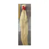 1kg Fiyat Cabelo Natural Loiro Russo 55cm 65cm 75cm Örgü Saç yok% 100 İnsan Saç Uzantıları Toplu Düz Sarışın