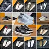 Beverly Hills Luxurys Schuhe Schwarze geprägte Leder- und Frauen -Sneaker Drucken Gummi -Außensohle Laufschuhe 5.14 03