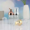 30/50/80ml plastic foam pump bottle empty face eyelashes cosmetic bottle cleaner soap dispenser foam bottle rose gold