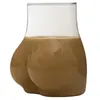 Tasse en forme de crosse 450 ml de café drôle épais épais borosilicate glas de carrosserie adultes pour l'eau de lait 240507
