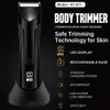 Heren Elektrische Private Trimmer Hine Water Wash Shaving Knife Leg Body Hair Scissor LCD Digitale display DDMY3C