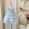 Girls' 2024 Summer New Girl Baby Butterfly Fashionable Children's Princess Dress
