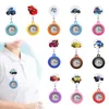 Pocket Watch Chain Transportation Vehicles 2 Clip Watches Watche For Nurse with Sile Case Brosch FOB LAPEL SECOND HAND ON Drop Deliver Otba0