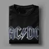 T-shirts masculins Retro AC DC Mens T-shirt Hourdet Metal Album de musique coton à manches courtes Summer Top Q240514