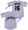 Men Japan Hokkaido Nippon Ham Fighters #16 Shohei Ohtani #11 Baseball Jersey Stitched White Black Green Alternative Fans Uniforms