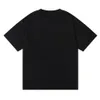 Designer Luxe Chaopai Classic Small Trendy Minimalistisch Gedrukt dubbel garen Pure katoen losse casual T-shirt met korte mouwen voor mannen en vrouwen en dezelfde stijl