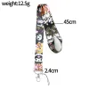 Kuromi Mobiltelefon Lanyard Keychains Gym USB Badge Holder Neck Straps KeyCord Webbing Ribbon Accessories