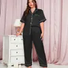 Denilyn Summer New Fashion Casual Dwuczęściowy zestaw Plus Lose Spodnie Pikamas Cienka odzież domowa F51550