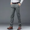 Pantalon pour hommes robes d'été pantalon homme entreprise couleur solide coton pantnes de hombre homme d'âge moyen pantalon décontracté plus taille 38 40 y240514