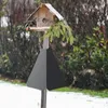 その他の鳥の供給フードリスリスガード屋外バッフルポールマウントストッパーフィーダー/シェパードフック