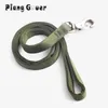 Dog Collars Army Green Multi-Layer Thickened Large Leash Pet Outdoor Walking Rope For Medium Big Dogs