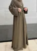 Ubranie etniczne 2 -częściowy zestaw Abaya Zestaw Maroko Muzułmańskie Abayas kobiety Kaftans Suknie wieczorowe Kobiety Dubai Turkey Long Dress Robe Femme Vestidos T240515