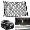 Arrangör för Mitsubishi Pajero Sport Car Vehicle Black BACK TRUNK COGGAGE ARGANGERA LAGRING NYLON PLAIN VERTICAL SEAT NET NET