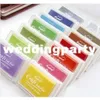 wholesale Free Shipping 800pcs New Nice color big craft Ink pad/ Stamp inkpad set for DIY funny work