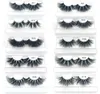 30mm Mink Eyelashes 3D Fluffy Soft False Eyelash Wispy Lashes Big Clear Tray Label Makeup Dramatic Long9368943