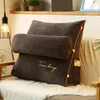 Pillow Triangle Reading Sofa Waist Embroidery Wedge Backrest Soft Back Rest Bed Home Lounger