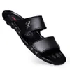 Summer Men Sandal High Quality Slip On Leather Beach Mens Slippers Platform Black Male Rubber Sandals Shoes Y0xZ# 881 pers s 9afe