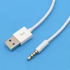 3.5mm Jack Aux to USB 2.0充電器データ同期Apple iPodのオーディオアダプターケーブルShuffle