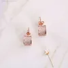 Luxury Bulgarie Earring Designer Earring For Woman Charm Earring Dekorativ S925 Silver Needle Micro Set Zircon B Treasure Home Half Circle Full Diamond Small Midje