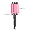 3 -lufy Curling Iron Wand Regulowane 5 Rozmiar Perm Pert Skolt Ceramiczne Triple Barrels Waver Waver Przenośne włosy Iron Curler 240515