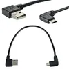 Double Elbow Type-C USB to USB-A male USB3.1 Type C Male 90 Degree Left Right Angled Connector Short 25cm for Power Black Cable