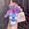 Cute Anime Keychain Charm Key Ring Pendant Genuine Woo Woo Meow Silicone Doll Couple Students Personalized Creative Valentine's Day Gift UPS