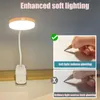 Tischlampen Tischlampe USB wiederaufladbare 3 Lichtmodi LED-Schreibtisch Lampe Touch Clip-Studie Clip-On-Tischlampen Flexible Desktop-Lampe Nacht Licht