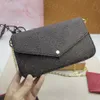 Роскошные мини -кошельки с поперечным дизайнерским пакетом женская сумочка высококачественная цепная кошелька черное плеч