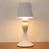 Bordslampor nordiska moderna leddekorativa bordslampa batteri drivs sovrummet sovrum sömn touch dimmad studie skrivbord metall bordslampa