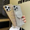 Factory wholesale Phone Cases for iPhone 15 Pro Max Luxury Full Diamond iPhone 14 plus 13 12 12Pro 11 Water Diamond Magnetic Set Protective Case