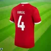 23/24 The Reds Virgil Diaz Salah Soccer Jerseys Designs for Fan - Home Away Trzecia Kolekcja dla dzieci Różne rozmiary SZoboszlai Editions Premium