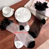 Women Socks 1 Pair Long Tube Petal-edged Glass Filament Breathable Summer Transparent Women's Soft Stockings And Cool