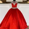 Mode Little Miss Pageant Dress for Teens Juniors Toddlers 2022 AB Stones Crystal Taffeta Long Kids Gown Formal Party Beading High Ne 217x