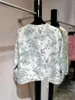 Malhas femininas 2024 Roupas Bordadas de alta qualidade Cardigan Spring Summer No.50