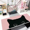 Muskuddar handled vilar bläck kattlåsning kant musmattor 90x40 cm söt stor naturlig gummi mus dynan vattentät kawaii mousepads spelare mousepad skrivbord kuddar j240510