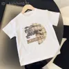 Dhgate New Children's T-shirt Populärt tryckt bomullsrum Casual Short Sleeved Boys and Girls T-shirt Children's Summer Top