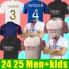 2024 2025 Maillot de foot Soccer JerseyS Lyonnais CAQUERET TOLISSO JEFFINHO OL AOUAR TAGLIAFICO Fans Player football shirts 24 25 TRAORE SARR man lyon kids kits