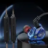 6D In-Ear Stereo High Bass Headphone In-Ear 3.5MM Wired Earphones Metal HIFI Earpiece with MIC for Xiaomi Samsung Huawei Phones